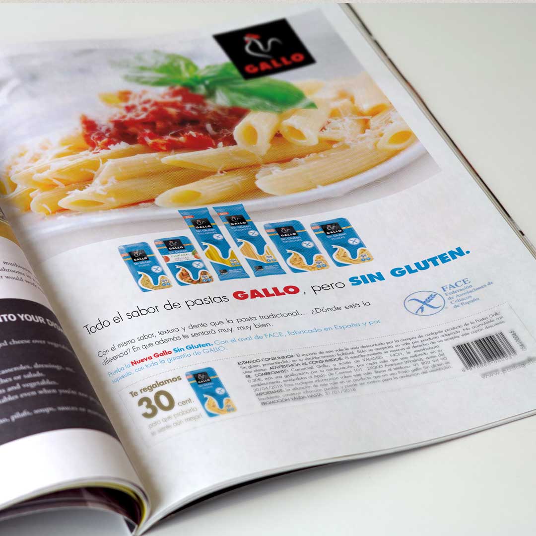 Publicidad pastas Gallo
